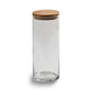 Large Round Glass Storage Container with Bamboo Lid