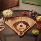 Baseball Diamond Wood Board, 18 inches long x 15 inches high, made from pine wood, featuring a baseball diamond shape ideal for sports-themed gatherings, with a durable, knife-friendly surface and easy hand-wash care.