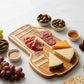 Golf club bag wood board, 12.75 x 19 inches, unique charcuterie serving board for cheese, meats, snacks, and golf lovers.