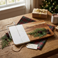 White marble and acacia wood cheese slicer board with stainless steel handle and cutting wire, 12.5 inch x 8 inch, ideal for serving cheese, charcuterie, bread, fruit, and appetizers.