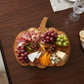 Pumpkin pine wood serving board, 13.5 × 15 inch.