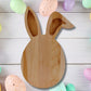 Easter Egg with Bunny Ears Wood Board