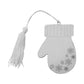 Winter Mitten Ornament with White Tassel