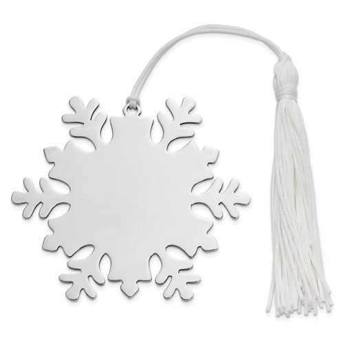 Snowflake Ornament W/white Tassel,np