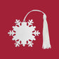 Snowflake Ornament W/white Tassel,np