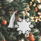 Snowflake Ornament W/white Tassel,np