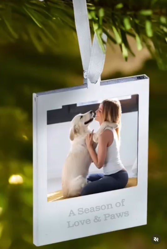 Hanging Photo Frame Ornament- 2"x 2"