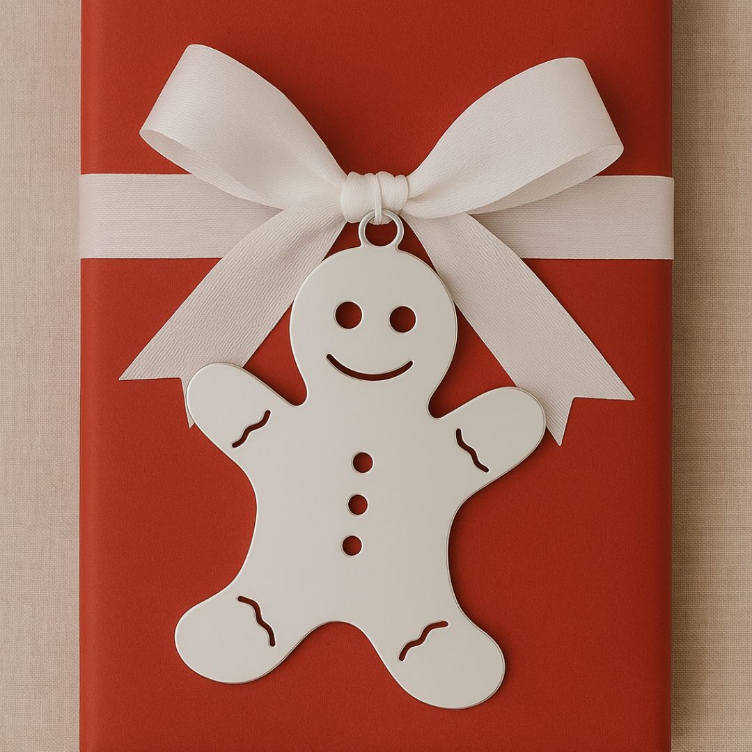 Gingerbread Ornament w/White Tassel
