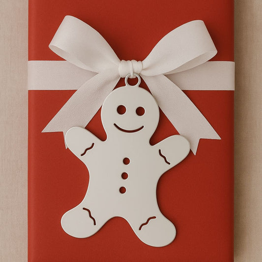 Gingerbread Ornament w/White Tassel