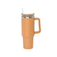 40 Oz Stainless Steel Tumbler with Handle & Straw - Clay