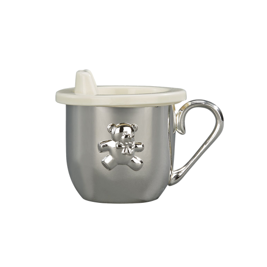 Silverplated Baby Cup With Cup & Sippy Lid Insert
