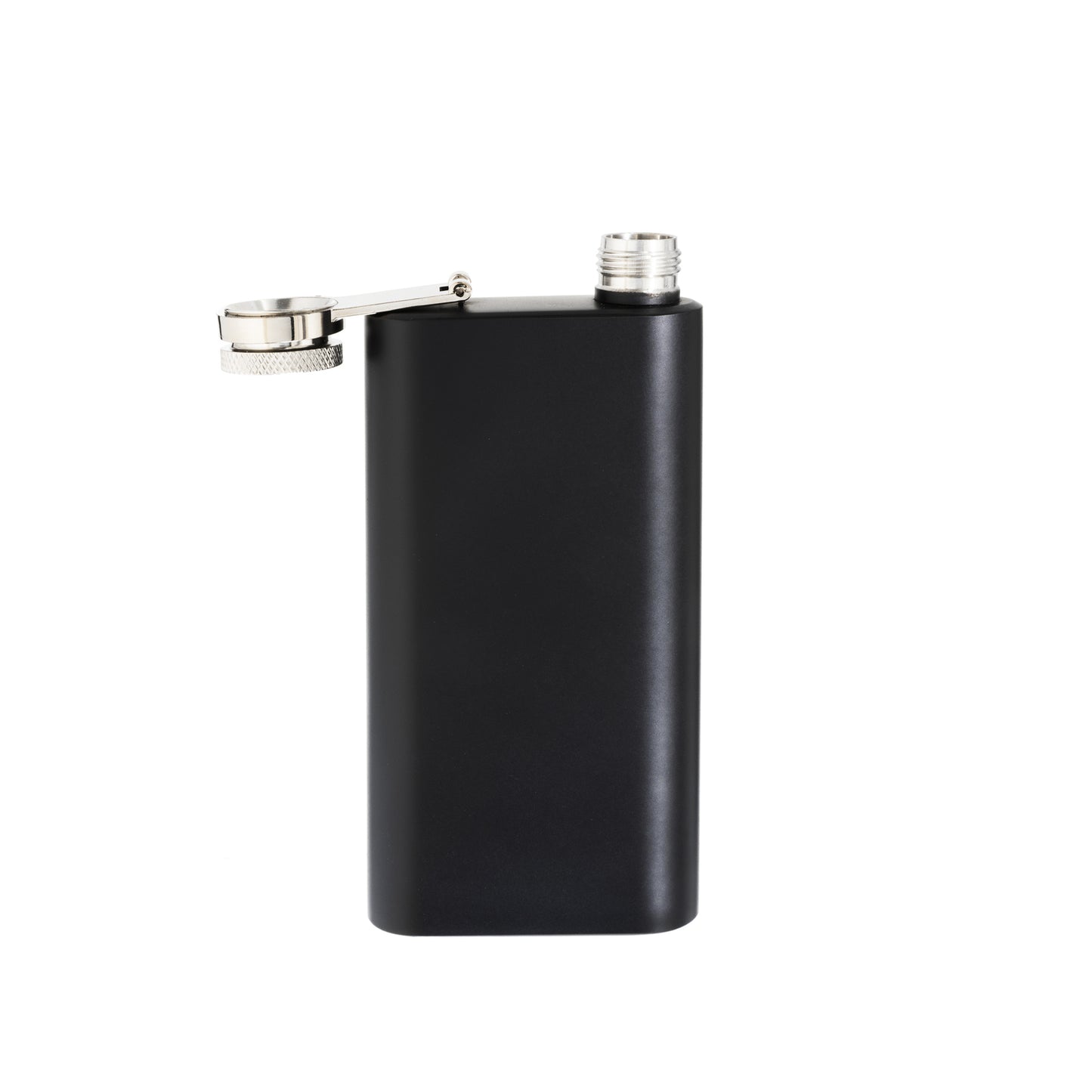 Black Pocket Flask, 6 Oz, SS