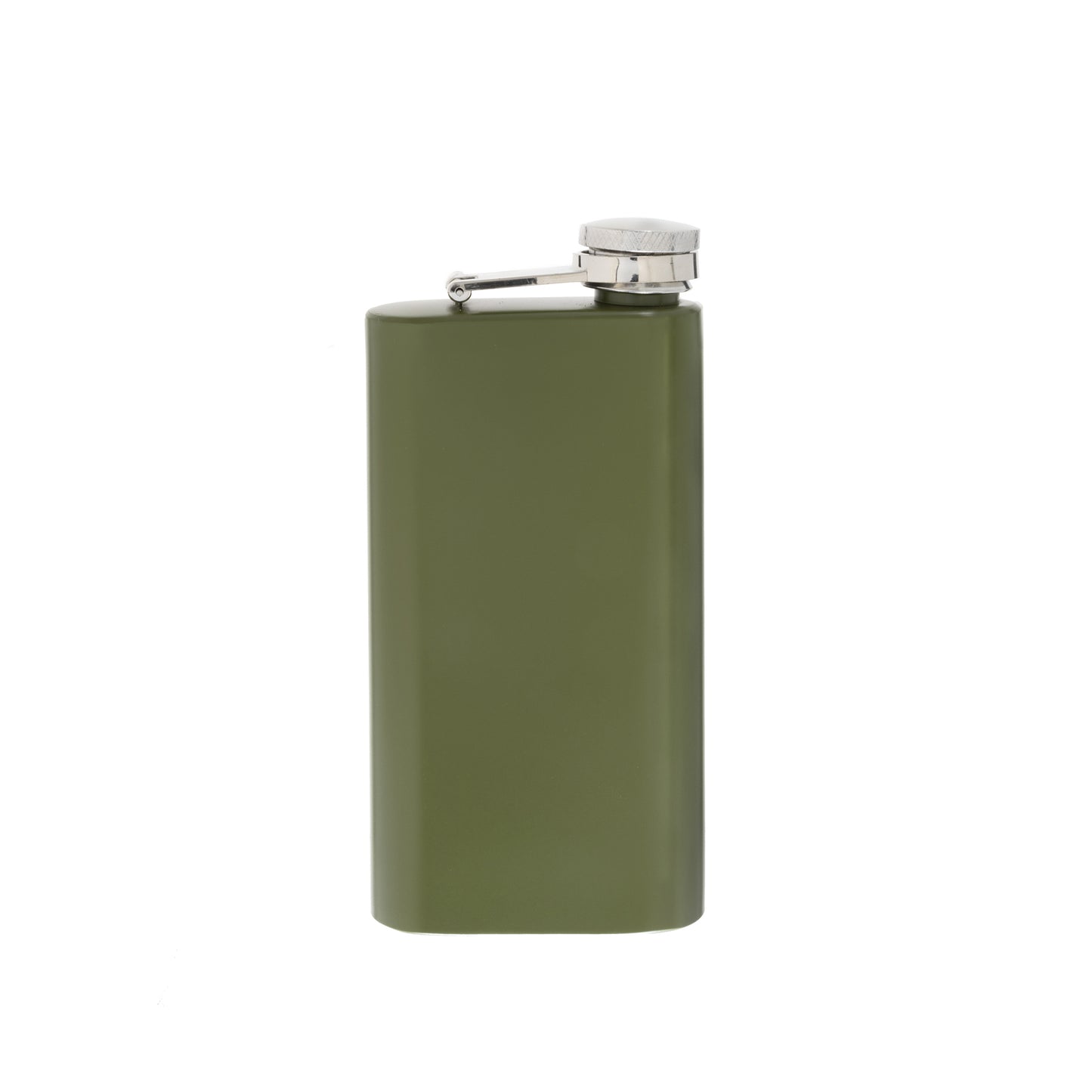 Green Pocket Flask, 6 Oz, SS
