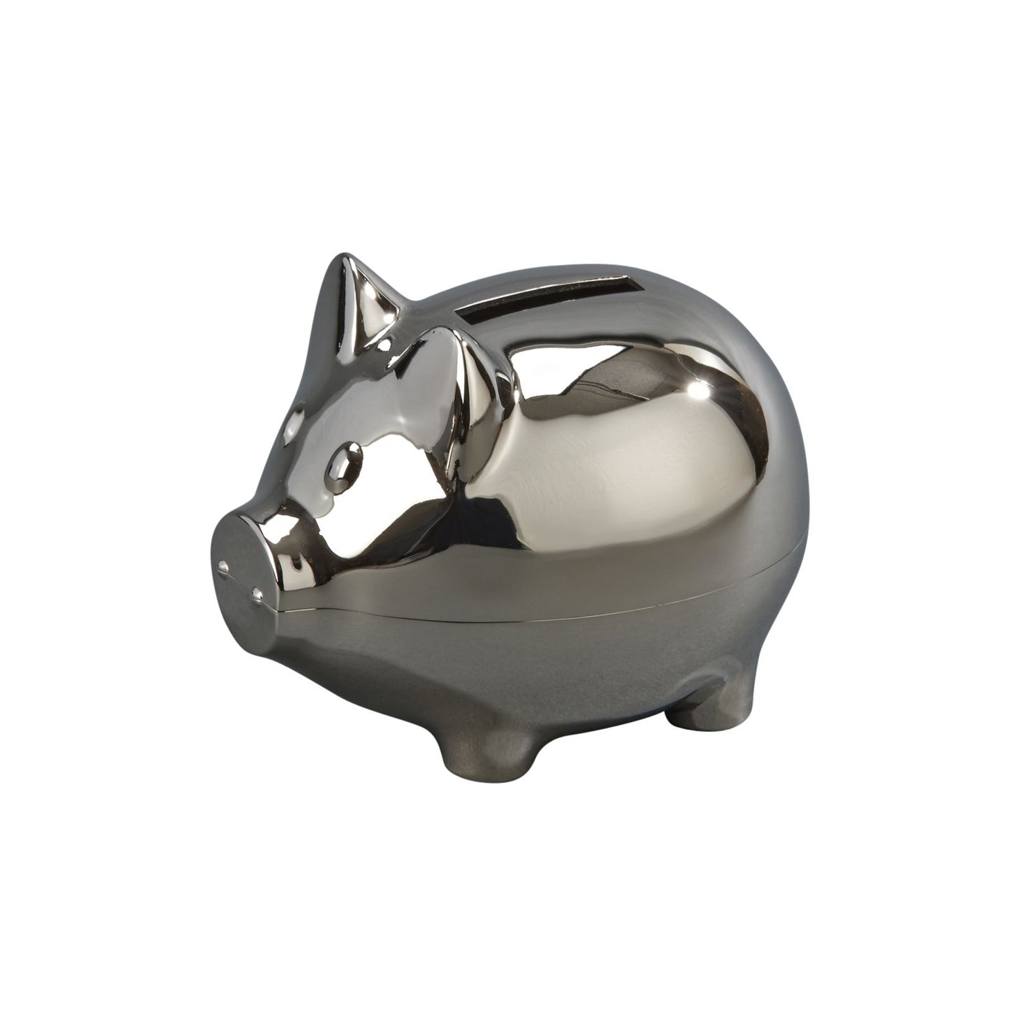 Small Piggy Bank With Polished Finish