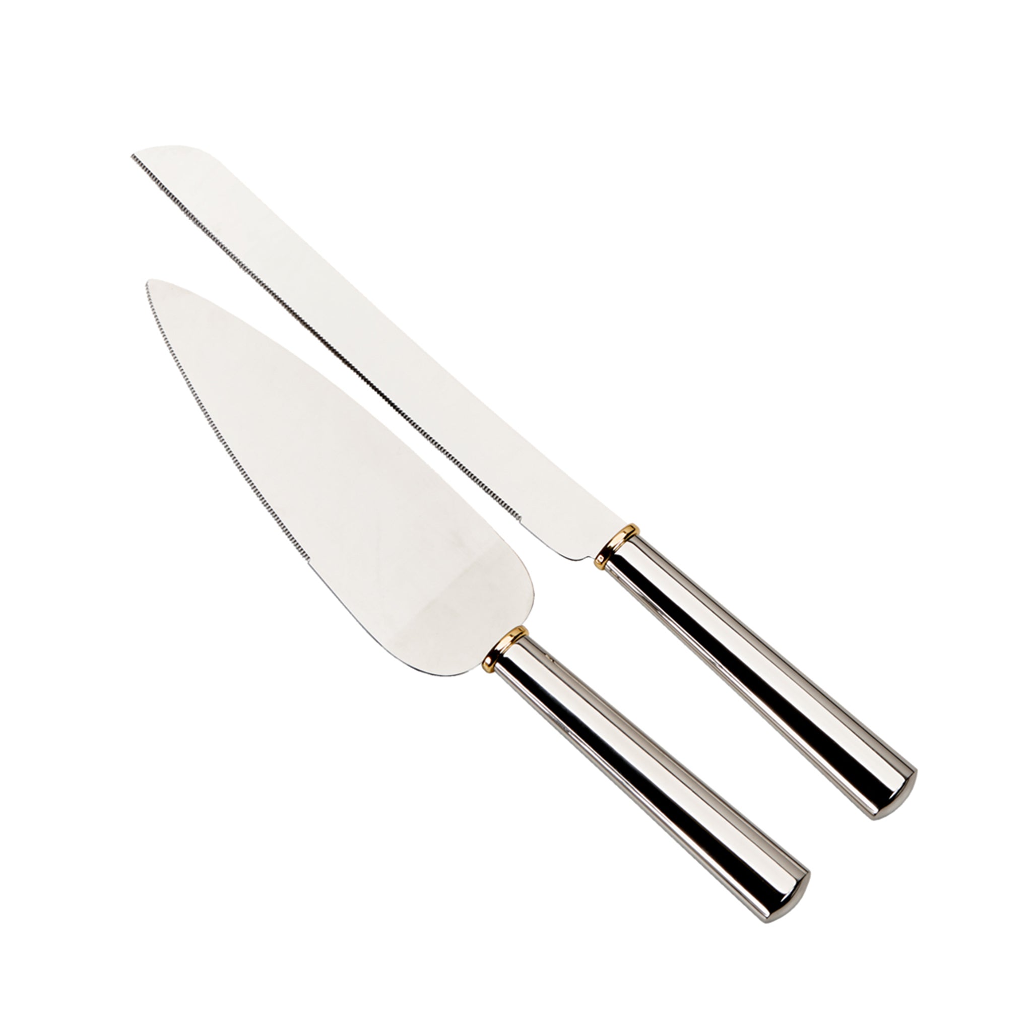 Gold Ring Cake Knife & Server Set – creativegiftsdirect