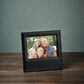 Black Leather Frame Holds 5" X 7" Photo