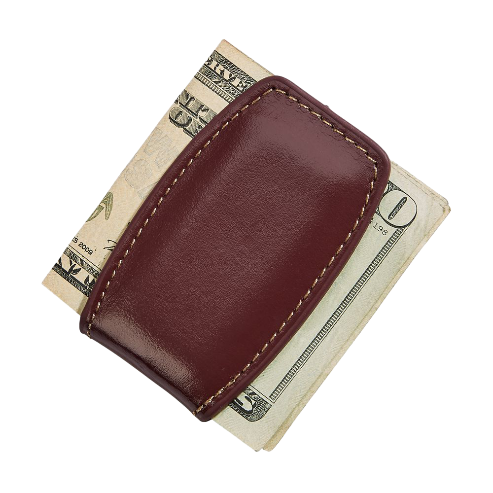 Brown Leather Money Clip – creativegiftsdirect