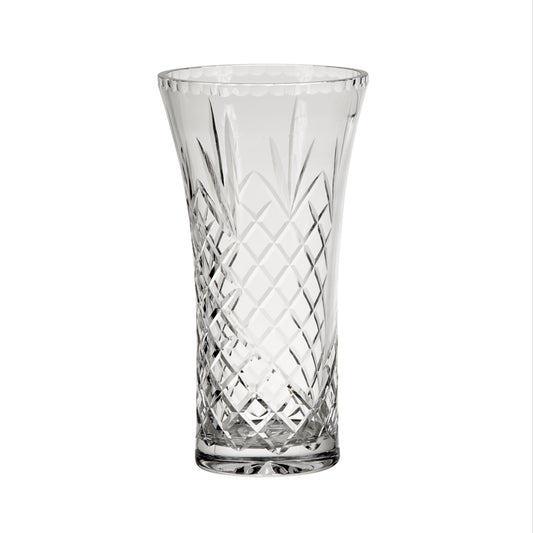 Crystal Flared Vase With Medallion Ii Pattern, 9.5" X 5"