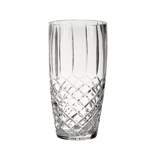 Crystal Linear Vase With Medallion Ii Pattern, 10" X 5"