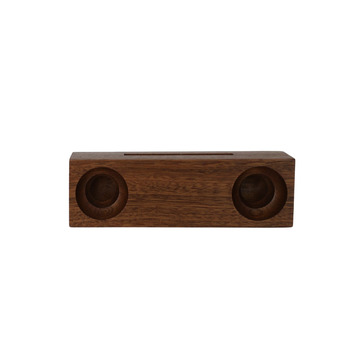 Ebony Wood Amplifier/Phone Holder, 6.75" X 2"
