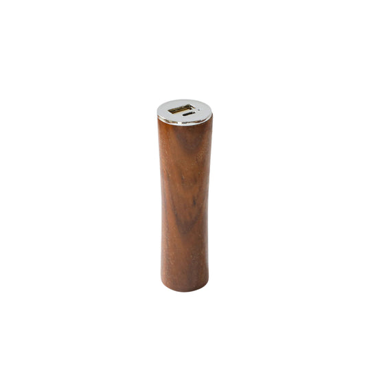 Round Tube Walnut Power Bank Charger