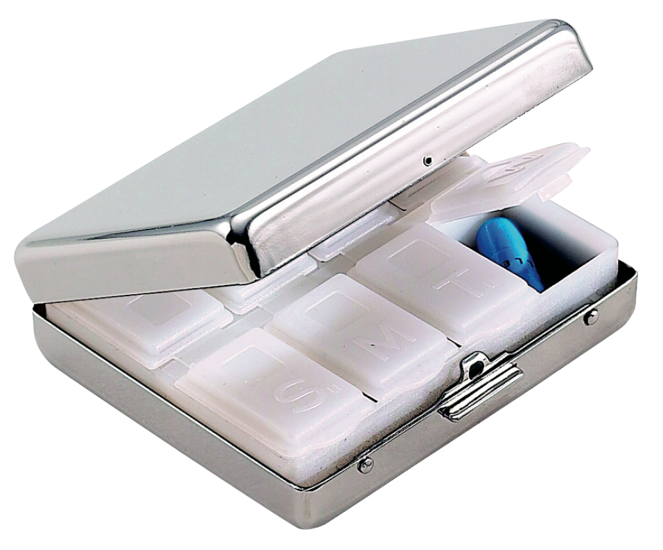 Pill Box With 8 Compartments
