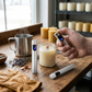 Flameless silver cylinder lighter, 3.25 inches, rechargeable and windproof design, compact and portable tool for safe and convenient lighting, making a perfect Father’s Day gift for everyday use and outdoor activities.