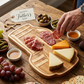 Golf club bag-shaped wood serving board, 12.75 x 19 inches, thoughtful Father's Day gift for golf-loving dads, perfect for charcuterie, cheese, and appetizers.
