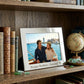 Oxford 4 inch x 6 inch photo frame with a bright metal finish and timeless design, ideal for displaying cherished photos and can be personalized for a special touch.