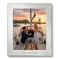 Oxford 8 inch x 10 inch photo frame with a bright metal finish and timeless design, perfect for displaying cherished photos in either portrait or landscape orientation.