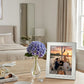 Oxford 8 inch x 10 inch photo frame with a bright metal finish and timeless design, perfect for displaying cherished photos in either portrait or landscape orientation.
