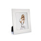 Oxford 4 inch x 6 inch photo frame with a bright metal finish and timeless design, ideal for displaying cherished photos and can be personalized for a special touch.