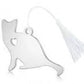 Cat Ornament w/White Tassel