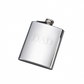 8 oz polished stainless steel flask with a sleek, non-tarnish finish and hinged cap design, a stylish and practical Father’s Day gift for carrying beverages on the go.