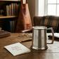 Stainless steel tankard with a satin matte finish, featuring a 20 oz capacity, classic tankard design, engraving option, and gift box presentation, making it a thoughtful Father's Day gift.