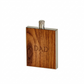 3 oz wood grain stainless steel flask with a compact design and secure screw-on lid, a stylish Father’s Day gift that combines rustic charm and everyday functionality.