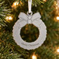 Wreath Ornament w/White Tassel