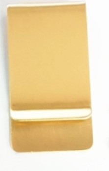 Wide Steel Money Clip Gold GP
