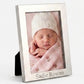 Montauk 4 inch x 6 inch photo frame with a bright metal finish and classic design, perfect for displaying cherished photos and can be personalized for a special touch.