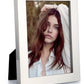 Montauk 4 inch x 6 inch photo frame with a bright metal finish and classic design, perfect for displaying cherished photos and can be personalized for a special touch.