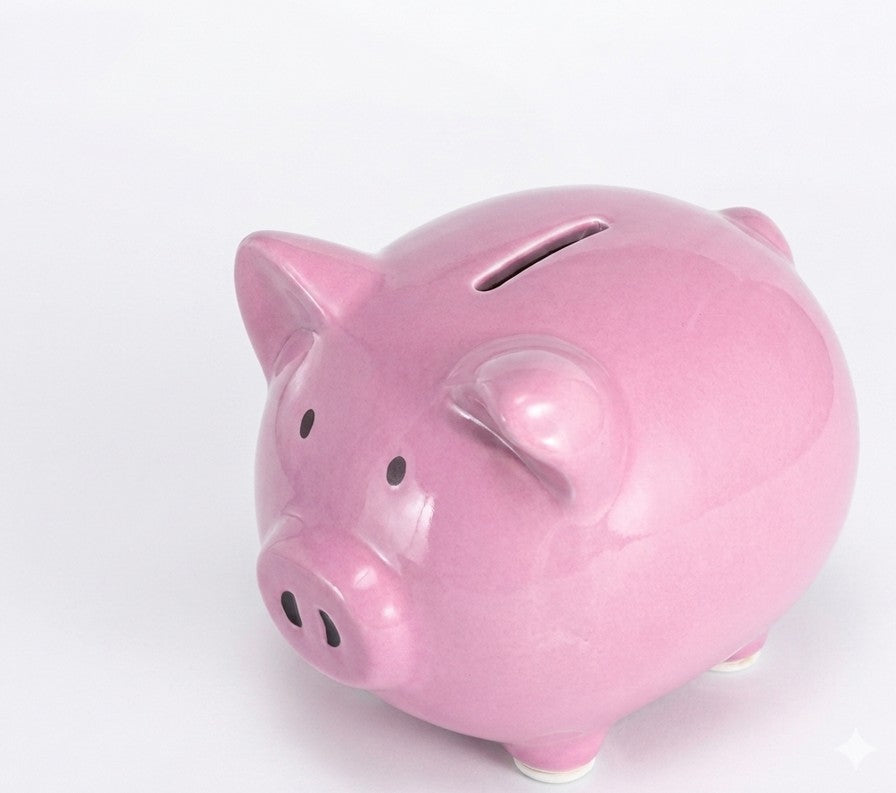 Pink XL Piggy Ceramic Bank
