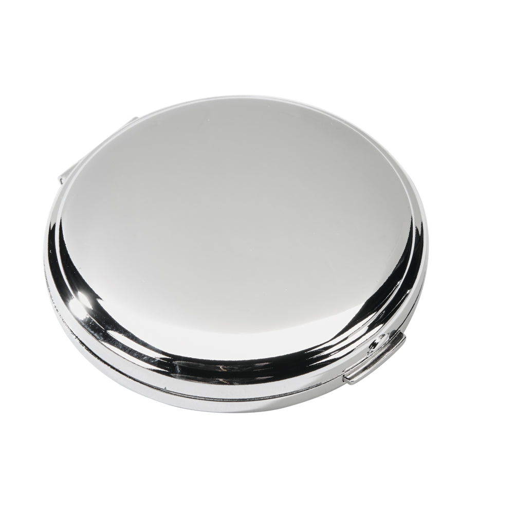 Boston Round silver compact mirror 