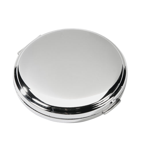 Boston Round silver compact mirror 