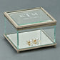 Square Glass Box With Hinged Cover, 3.75"