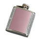 White Crystal Flask With Pink Panel