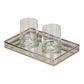 Vanity Gallery Tray With Mirror, 11" X 7" X 1.5"