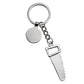 Saw Keychain with Engraving Tag, 4.75"