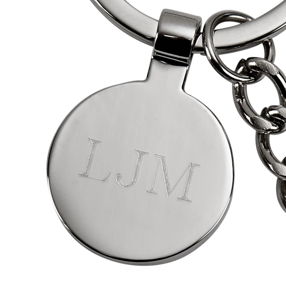 Saw Keychain with Engraving Tag, 4.75"