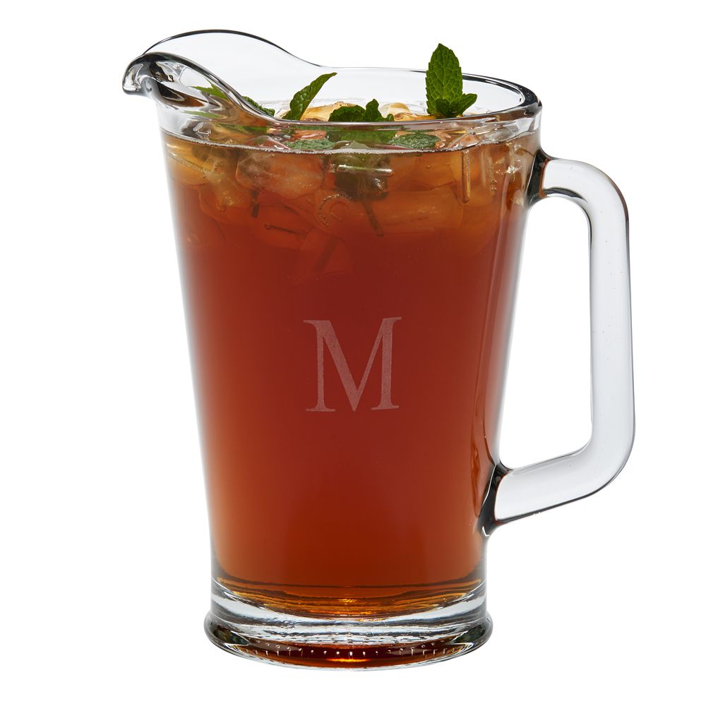 6 Glass Beverage Pitchers 60 Oz Cap, 9