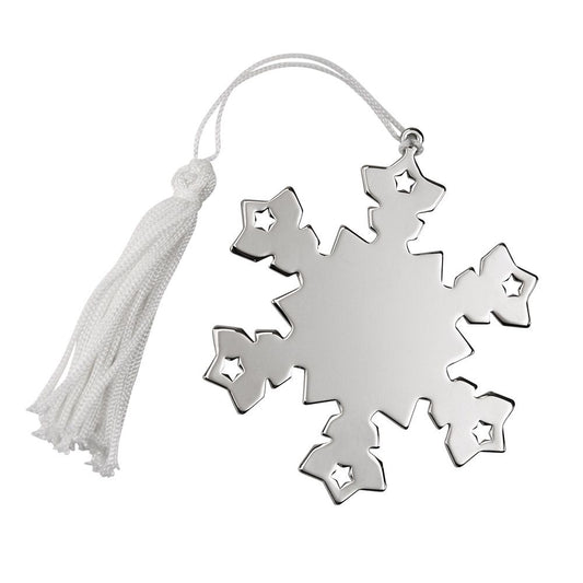 Snowflake Ornament W/white Tassel,np